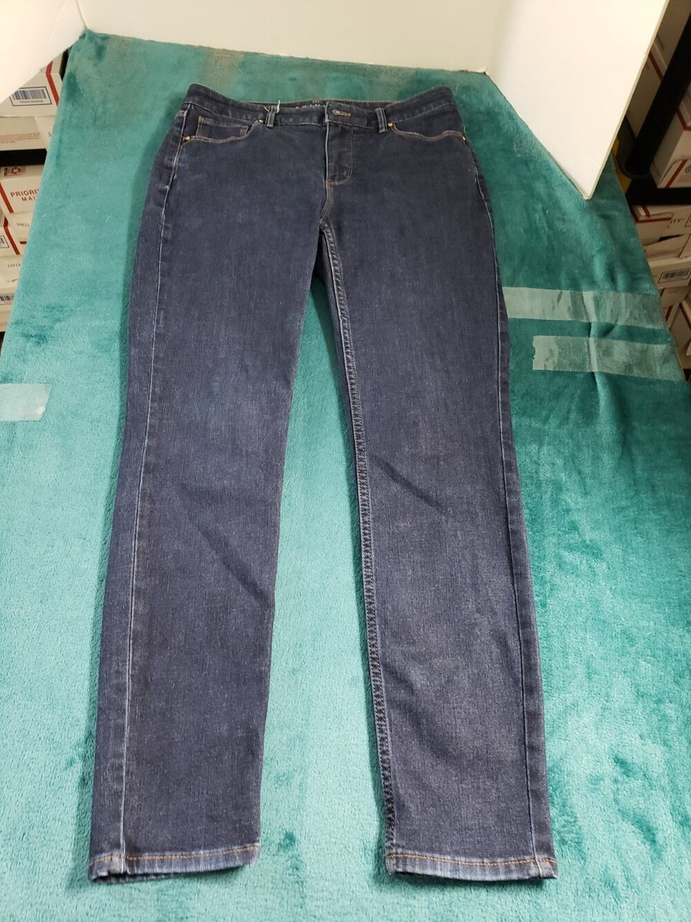White House Black Market Jeans Size 4 Womens Blue Ladies High Rise Skinny Ankle